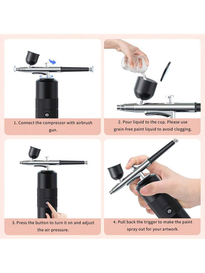 Rechargeable 30 PSI Mini Spray Gun Kit
