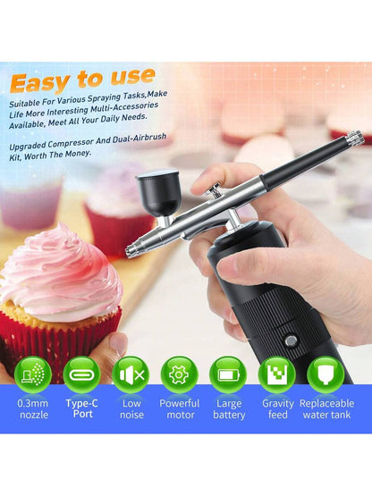 Rechargeable 30 PSI Mini Spray Gun Kit