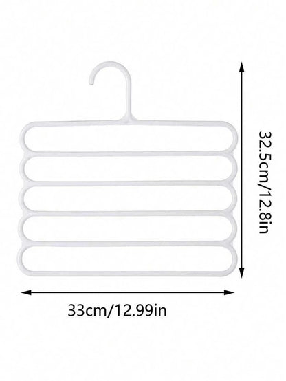 5-Tier Space-Saving Pants & Scarf Hanger