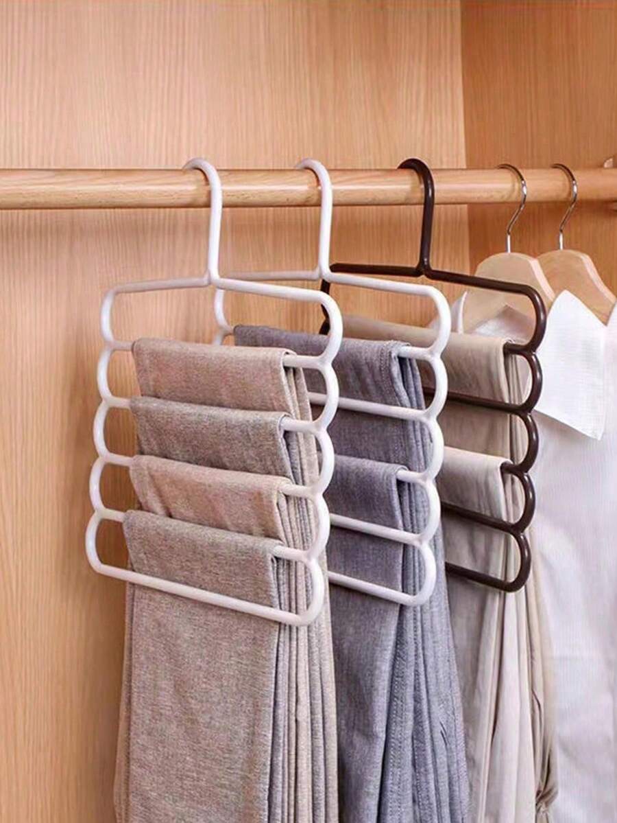 5-Tier Space-Saving Pants & Scarf Hanger
