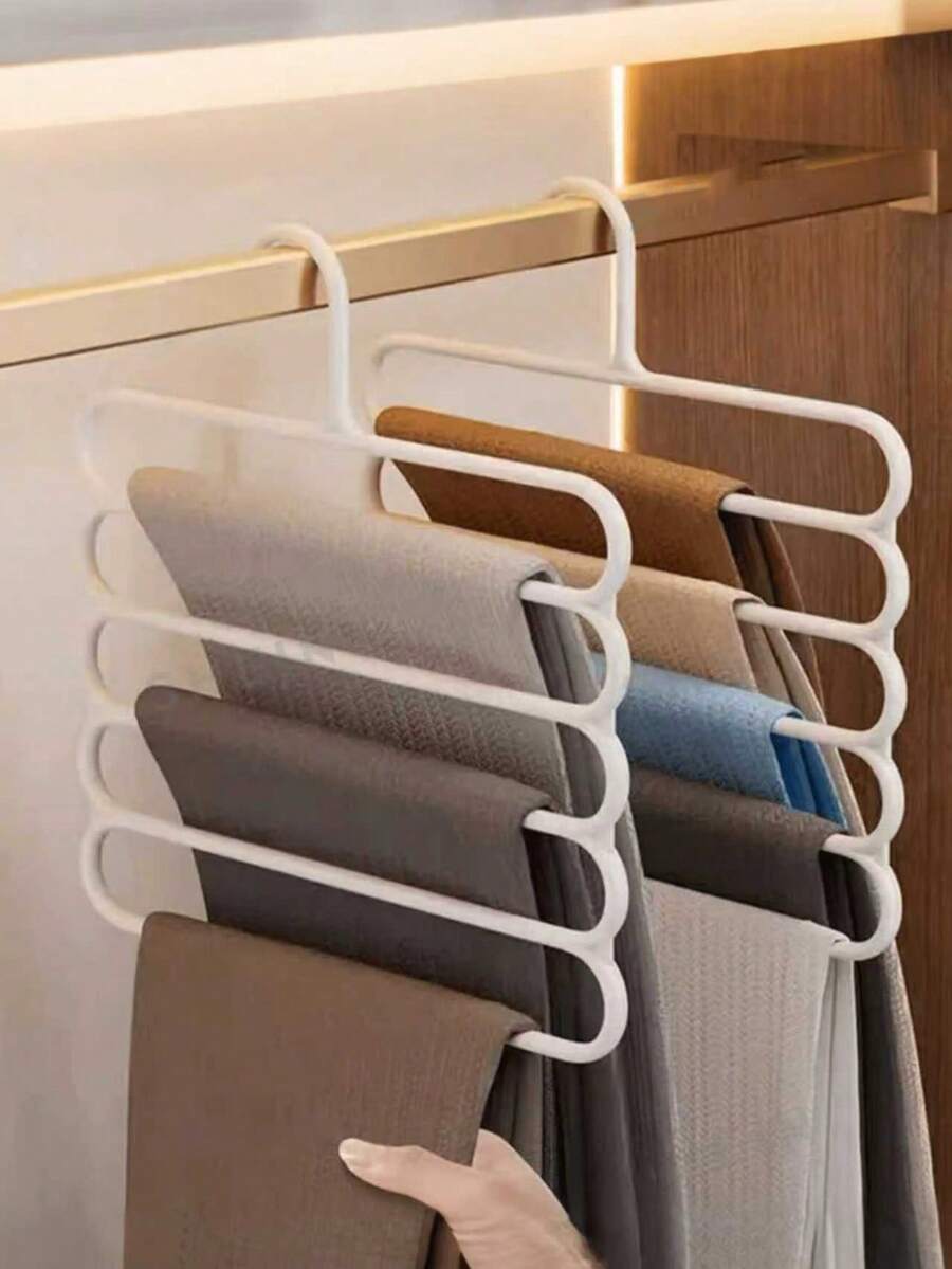 5-Tier Space-Saving Pants & Scarf Hanger