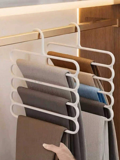 5-Tier Space-Saving Pants & Scarf Hanger