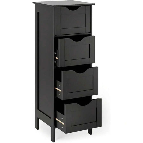 Slim 4-Drawer Freestanding Storage Cabinet