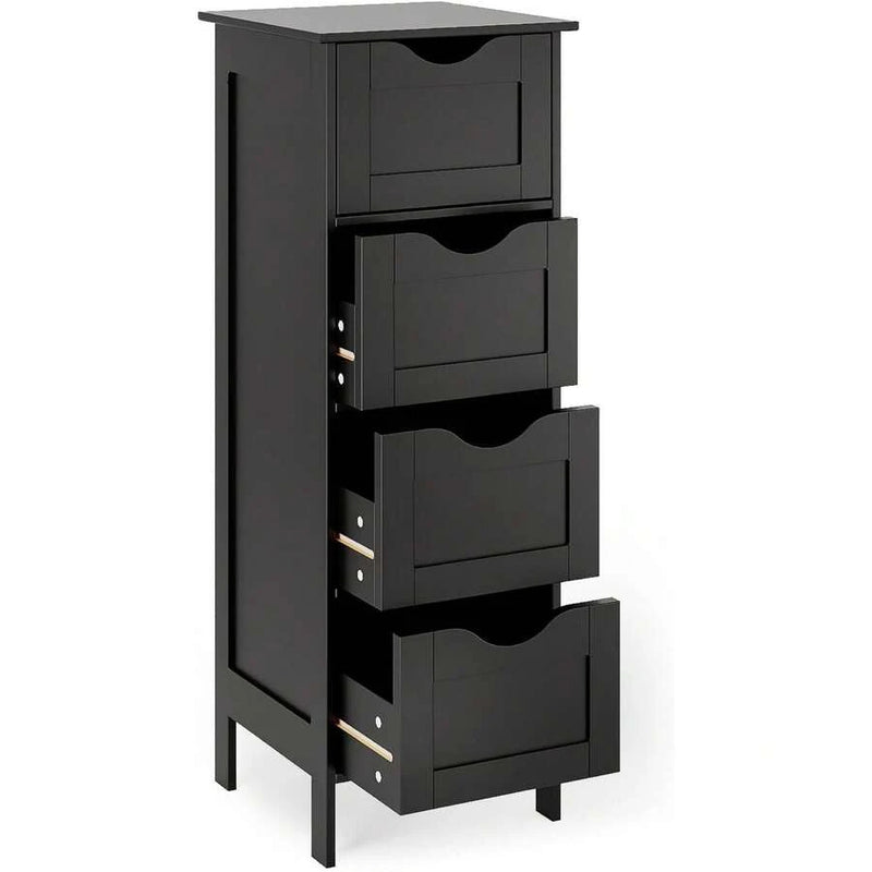 Slim 4-Drawer Freestanding Storage Cabinet