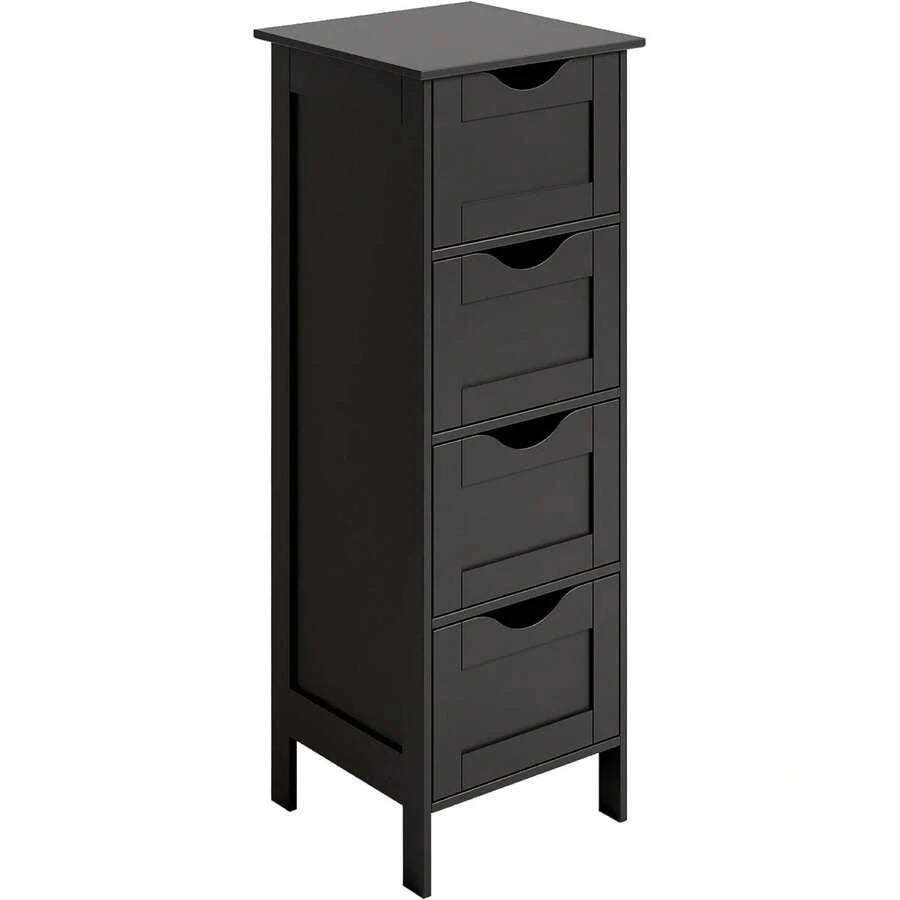 Slim 4-Drawer Freestanding Storage Cabinet